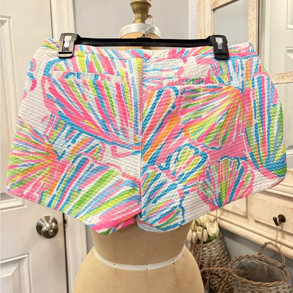 Lilly Pulitzer Pink‎ and Green Patterned Shorts 4 Preppy Ivy League Rich Girl